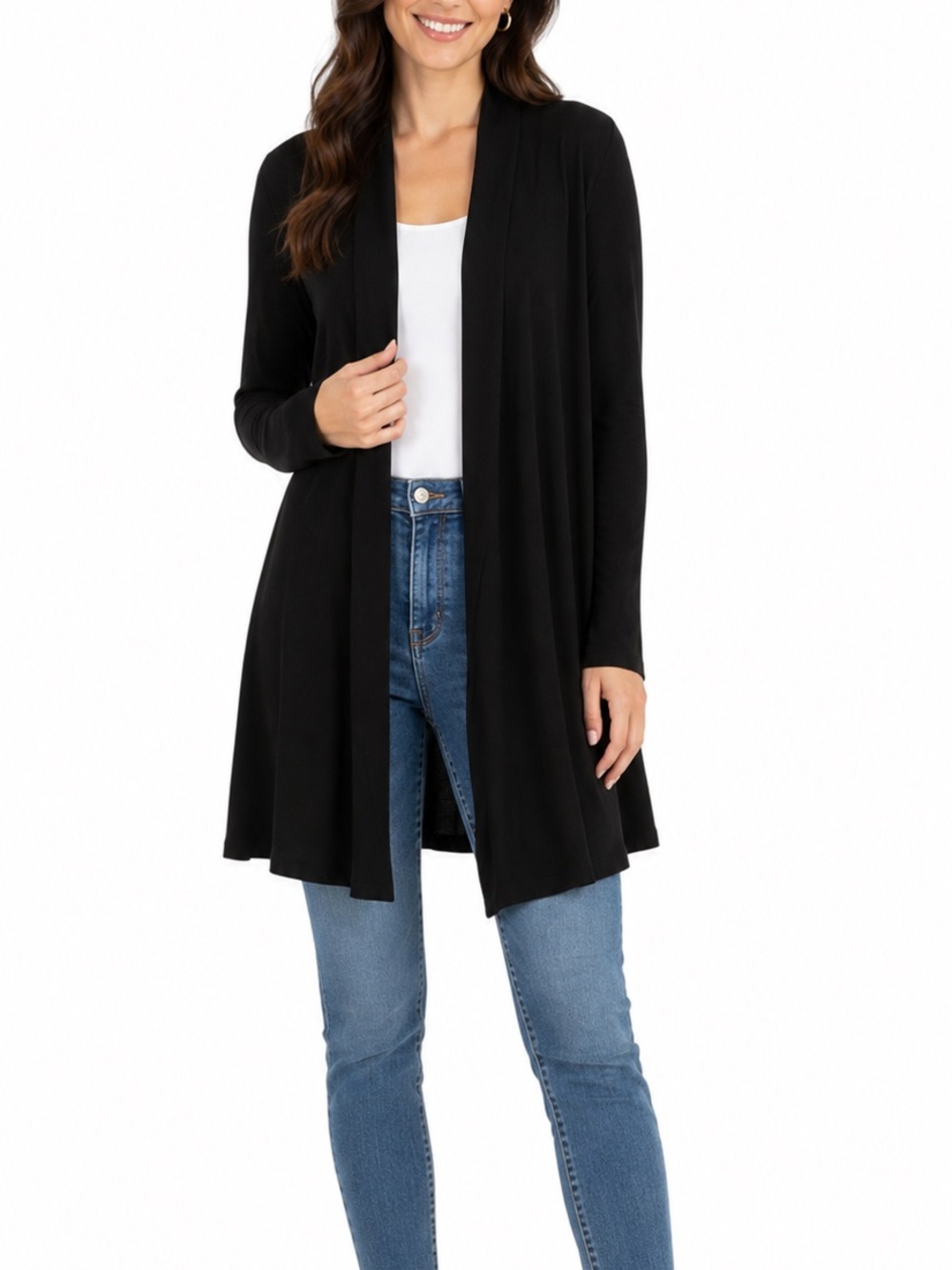 Calvin Klein Size Medium Black Cardigan Sweater